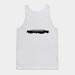 Black on white Tank Top